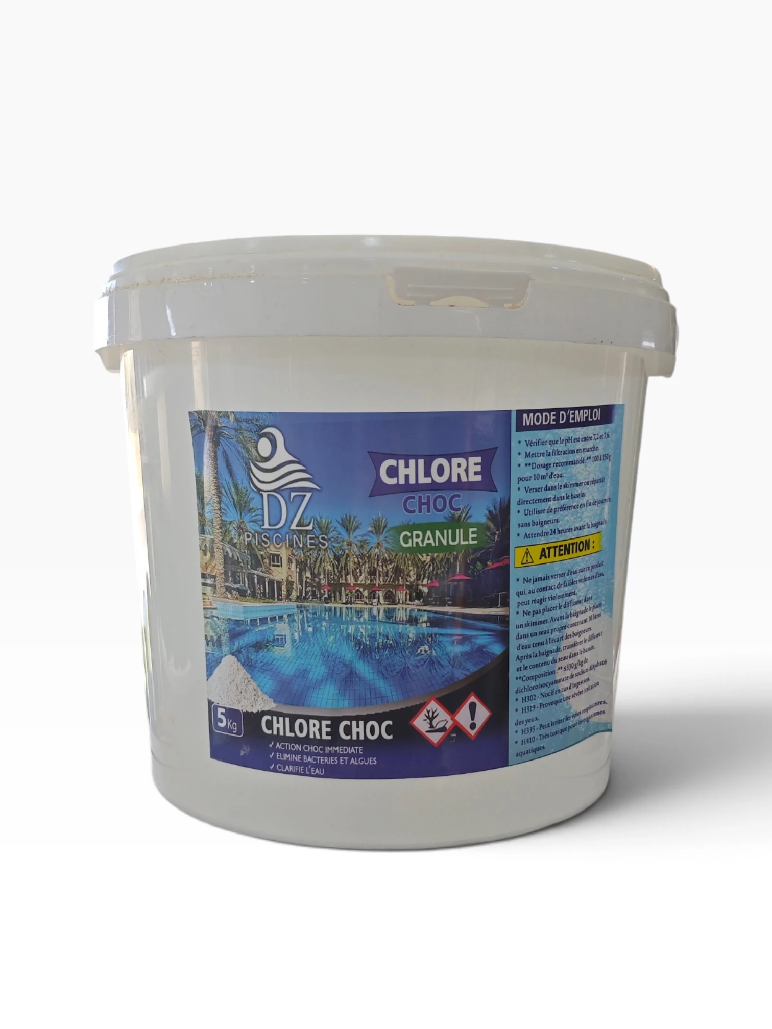 ChloreChocGranule5kg Chlore choc granulé 5 kg