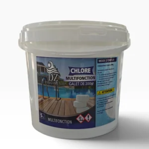 Chlore multifonction galet 200 g - 5 kg