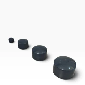 Bouchons d’extrémité en PVC gris